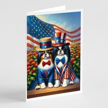 Load image into Gallery viewer, All American Japanese Chin Greeting Cards - Blank Note Cards – 8-Pack of Artist-Designed Cards with Envelopes