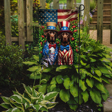 Load image into Gallery viewer, All American Labrador Retriever Garden Flag –  Dogs with American Flag Background by Caroline’s Treasures