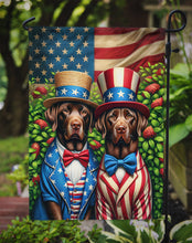 Load image into Gallery viewer, All American Labrador Retriever Garden Flag –  Dogs with American Flag Background by Caroline’s Treasures