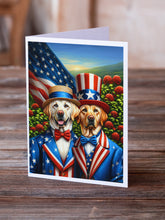 Load image into Gallery viewer, All American Labrador Retriever Greeting Cards - Blank Note Cards – 8-Pack of Artist-Designed Cards with Envelopes