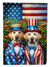 Load image into Gallery viewer, All American Labrador Retriever Garden Flag –  Dogs with American Flag Background by Caroline’s Treasures