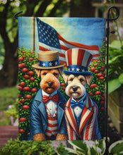 Load image into Gallery viewer, All American Lakeland Terrier Garden Flag –  Dogs with American Flag Background by Caroline’s Treasures
