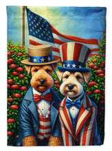Load image into Gallery viewer, All American Lakeland Terrier Garden Flag –  Dogs with American Flag Background by Caroline’s Treasures