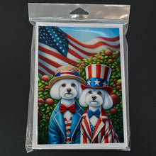 Load image into Gallery viewer, All American Maltese Greeting Cards - Blank Note Cards – 8-Pack of Artist-Designed Cards with Envelopes