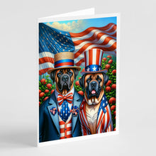 Load image into Gallery viewer, All American Mastiff Greeting Cards - Blank Note Cards – 8-Pack of Artist-Designed Cards with Envelopes
