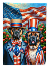 Load image into Gallery viewer, All American Mastiff Garden Flag –  Dogs with American Flag Background by Caroline’s Treasures
