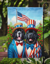 Load image into Gallery viewer, All American Newfoundland Garden Flag –  Dogs with American Flag Background by Caroline’s Treasures