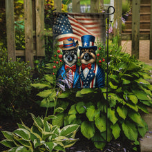 Load image into Gallery viewer, All American Norwegian Elkhound Garden Flag –  Dogs with American Flag Background by Caroline’s Treasures