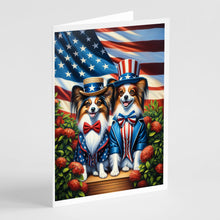 Load image into Gallery viewer, All American Papillon Greeting Cards - Blank Note Cards – 8-Pack of Artist-Designed Cards with Envelopes