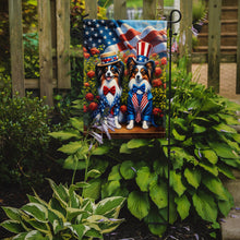 Load image into Gallery viewer, All American Papillon Garden Flag –  Dogs with American Flag Background by Caroline’s Treasures