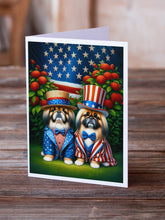 Load image into Gallery viewer, All American Pekingese Greeting Cards - Blank Note Cards – 8-Pack of Artist-Designed Cards with Envelopes