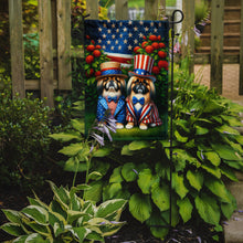 Load image into Gallery viewer, All American Pekingese Garden Flag –  Dogs with American Flag Background by Caroline’s Treasures
