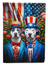 Load image into Gallery viewer, All American Pit Bull Terrier Garden Flag –  Dogs with American Flag Background by Caroline’s Treasures