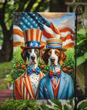 Load image into Gallery viewer, All American Pointer Garden Flag –  Dogs with American Flag Background by Caroline’s Treasures