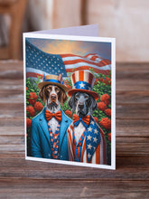 Load image into Gallery viewer, All American Pointer Greeting Cards - Blank Note Cards – 8-Pack of Artist-Designed Cards with Envelopes