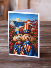 Load image into Gallery viewer, All American Poodle Greeting Cards - Blank Note Cards – 8-Pack of Artist-Designed Cards with Envelopes