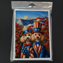 Load image into Gallery viewer, All American Poodle Greeting Cards - Blank Note Cards – 8-Pack of Artist-Designed Cards with Envelopes