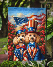 Load image into Gallery viewer, All American Poodle Garden Flag –  Dogs with American Flag Background by Caroline’s Treasures