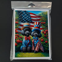 Load image into Gallery viewer, All American Poodle Greeting Cards - Blank Note Cards – 8-Pack of Artist-Designed Cards with Envelopes