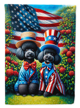 Load image into Gallery viewer, All American Poodle Garden Flag –  Dogs with American Flag Background by Caroline’s Treasures