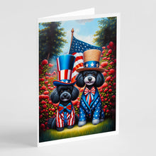 Load image into Gallery viewer, All American Poodle Greeting Cards - Blank Note Cards – 8-Pack of Artist-Designed Cards with Envelopes