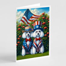 Load image into Gallery viewer, All American Poodle Greeting Cards - Blank Note Cards – 8-Pack of Artist-Designed Cards with Envelopes
