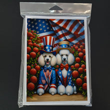 Load image into Gallery viewer, All American Poodle Greeting Cards - Blank Note Cards – 8-Pack of Artist-Designed Cards with Envelopes