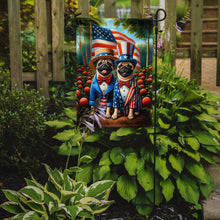 Load image into Gallery viewer, All American Pug Garden Flag –  Dogs with American Flag Background by Caroline’s Treasures