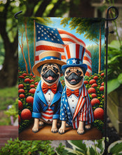 Load image into Gallery viewer, All American Pug Garden Flag –  Dogs with American Flag Background by Caroline’s Treasures