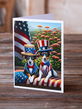Load image into Gallery viewer, All American Rat Terrier Greeting Cards - Blank Note Cards – 8-Pack of Artist-Designed Cards with Envelopes