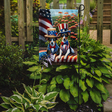 Load image into Gallery viewer, All American Rat Terrier Garden Flag –  Dogs with American Flag Background by Caroline’s Treasures