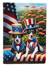 Load image into Gallery viewer, All American Rat Terrier Garden Flag –  Dogs with American Flag Background by Caroline’s Treasures