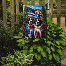 Load image into Gallery viewer, All American Saint Bernard Garden Flag –  Dogs with American Flag Background by Caroline’s Treasures