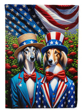 Load image into Gallery viewer, All American Saluki Garden Flag –  Dogs with American Flag Background by Caroline’s Treasures