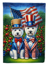 Load image into Gallery viewer, All American Westie Garden Flag –  Dogs with American Flag Background by Caroline’s Treasures
