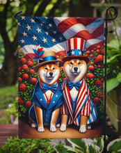 Load image into Gallery viewer, All American Shiba Inu Garden Flag –  Dogs with American Flag Background by Caroline’s Treasures