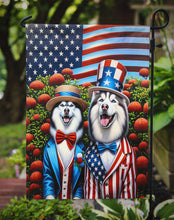 Load image into Gallery viewer, All American Siberian Husky Garden Flag –  Dogs with American Flag Background by Caroline’s Treasures