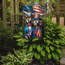 Load image into Gallery viewer, All American Weimaraner Garden Flag –  Dogs with American Flag Background by Caroline’s Treasures