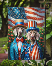 Load image into Gallery viewer, All American Weimaraner Garden Flag –  Dogs with American Flag Background by Caroline’s Treasures