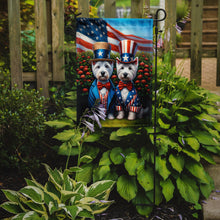 Load image into Gallery viewer, All American Westie Garden Flag –  Dogs with American Flag Background by Caroline’s Treasures