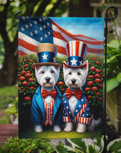 Load image into Gallery viewer, All American Westie Garden Flag –  Dogs with American Flag Background by Caroline’s Treasures