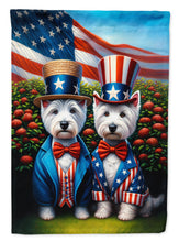 Load image into Gallery viewer, All American Westie Garden Flag –  Dogs with American Flag Background by Caroline’s Treasures
