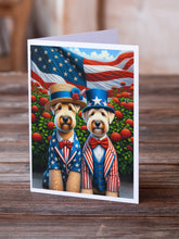 Load image into Gallery viewer, All American Wheaten Terrier Greeting Cards - Blank Note Cards – 8-Pack of Artist-Designed Cards with Envelopes