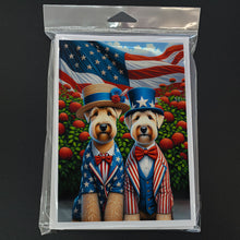 Load image into Gallery viewer, All American Wheaten Terrier Greeting Cards - Blank Note Cards – 8-Pack of Artist-Designed Cards with Envelopes