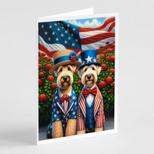 Load image into Gallery viewer, All American Wheaten Terrier Greeting Cards - Blank Note Cards – 8-Pack of Artist-Designed Cards with Envelopes