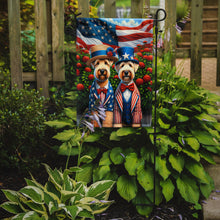 Load image into Gallery viewer, All American Wheaten Terrier Garden Flag –  Dogs with American Flag Background by Caroline’s Treasures