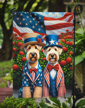 Load image into Gallery viewer, All American Wheaten Terrier Garden Flag –  Dogs with American Flag Background by Caroline’s Treasures