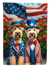Load image into Gallery viewer, All American Wheaten Terrier Garden Flag –  Dogs with American Flag Background by Caroline’s Treasures