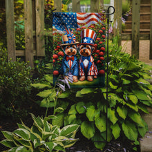 Load image into Gallery viewer, All American Yorkshire Terrier Garden Flag –  Dogs with American Flag Background by Caroline’s Treasures