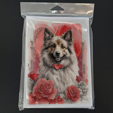 Load image into Gallery viewer, Belgian Tervuren Valentine Roses Greeting Cards - Blank Note Cards – 8-Pack of Artist-Designed Cards with Envelopes